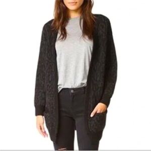 iro jasek leopard print wool blend cardigan